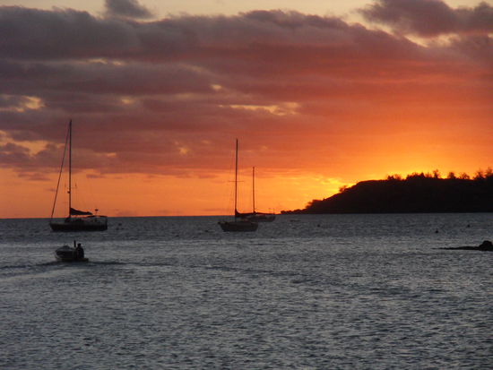 Romantische Sunset-Stimmung.