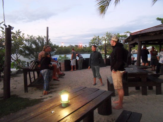 "Feet in the sand" - Feeling.