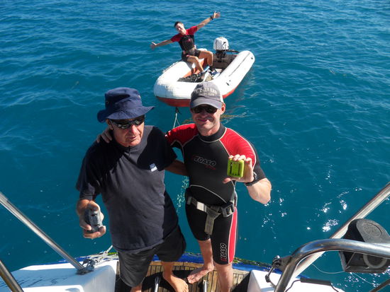 Und der Fotograf hat erst mal seine Ruhe und SONNT SICH AN DECK!!!