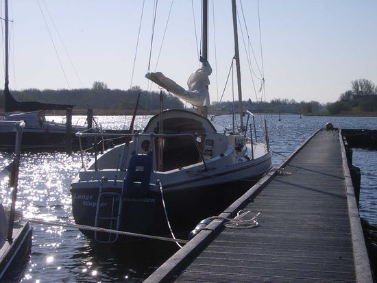 Unser Boot dagegen ist schon bereit für die kleine "große Fahrt" - Ansegeln Ostern im Veerse Meer!!!