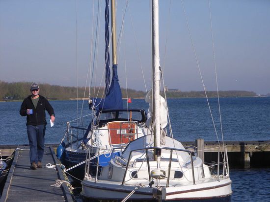 Sven hat die Formalitäten erledigt - jetzt kann´s losgehen.