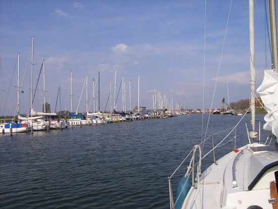 Relaxte Einfahrt in den Hafen von Zierikzee