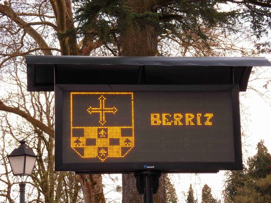 Das Beweisfoto, wir sind wirklich in Berriz!