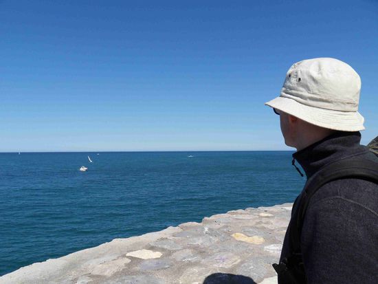 Sven hat den Blick natürlich aufs MEER gerichtet, aber dieser Kurz-Urlaub ist kein Boots-Urlaub ...