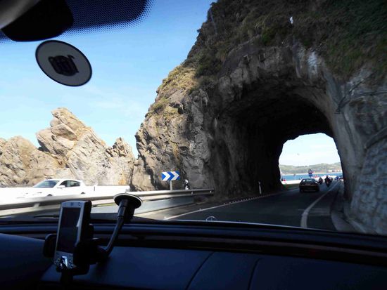 Und dann schlängeln wir uns auf der Küstenstraße entlang nach ...