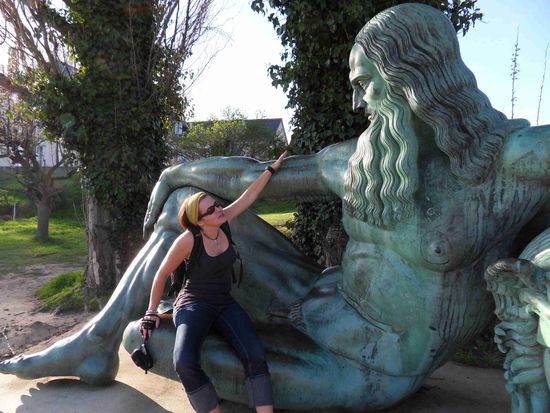 Haben dafür Bekanntschaft mit diesem netten, wenn auch etwas versteinerten Herrn gemacht