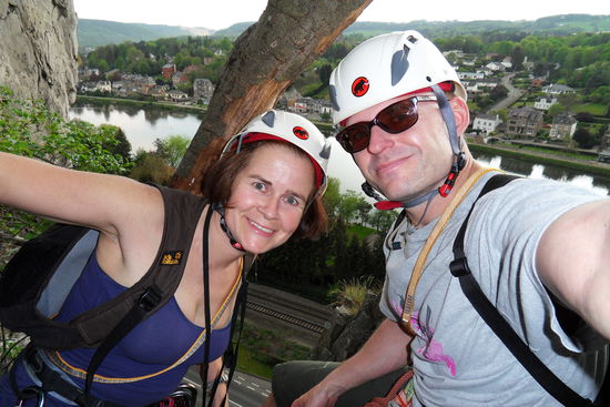 Auch diese zweifache Seillänge belohnt uns mit einem super Ausblick!!!