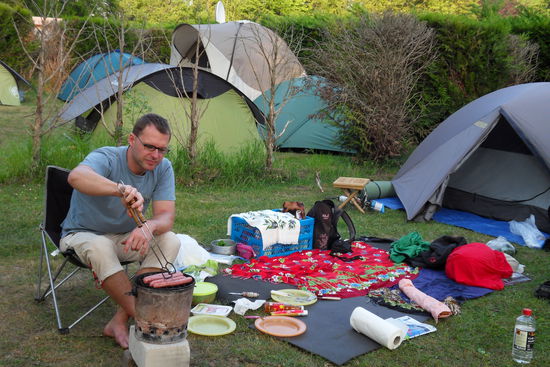 Zurück auf dem Camping gibt´s zum  Abendessen ...
