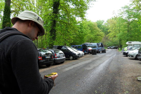 Pathfinding - mit GPS kein Problem!!! Vom Parkplatz geht´s los ...