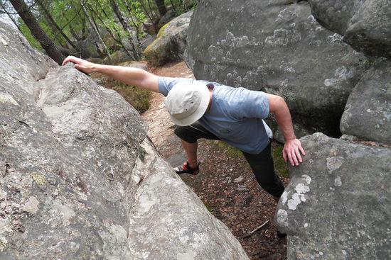 Svens erster Boulderversuch - da geht noch was!!!