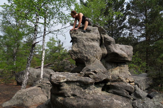 Auch ich wage die ersten "Schritte".