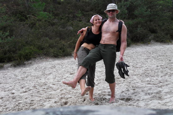 Strandspaziergang im Wald - das macht Spaß!!!