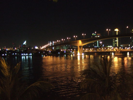 Blick aus unserem Hotel in Bangkok.