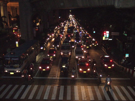 So sieht es dann auf der Strasse aus.
