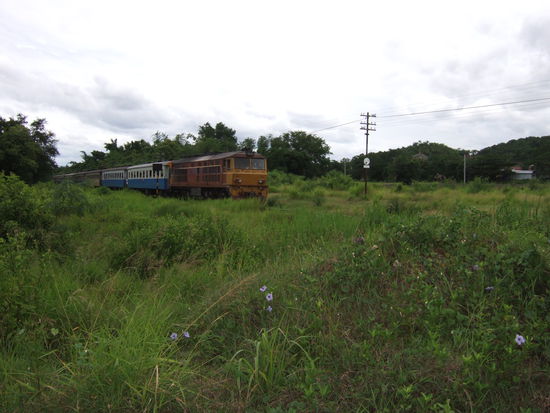 Der Zug von Suedthailand nach Bangkok.
