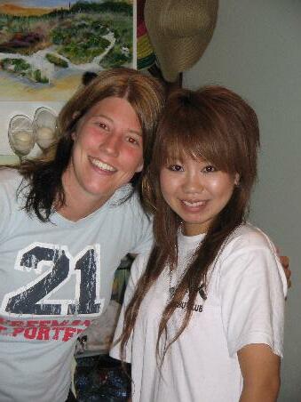Alexandra (Schweiz) und Yukari (Japan) beide wohnen in meiner Gastfamilie