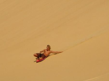 Sandboarden macht einen riesen Spass