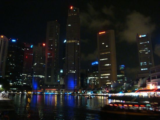 Aussicht auf den Clarke Quay...