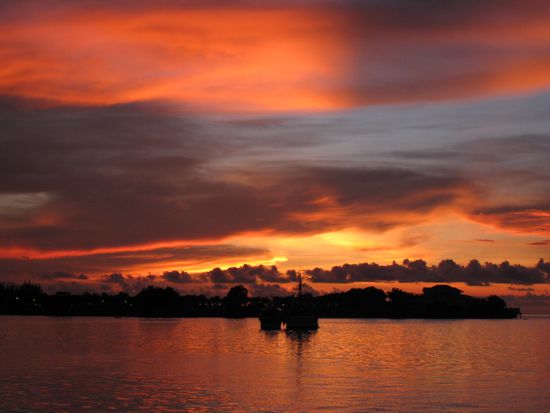 und genossen einen etwas anderen Sonnenuntergang