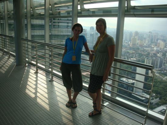 wir auf der Skybridge!