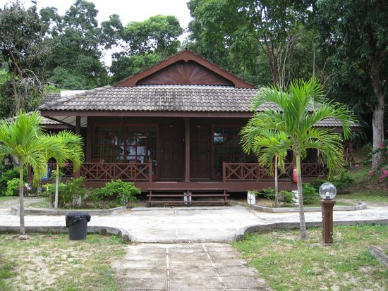 unser Bungalow mit Blick aufs Meer!