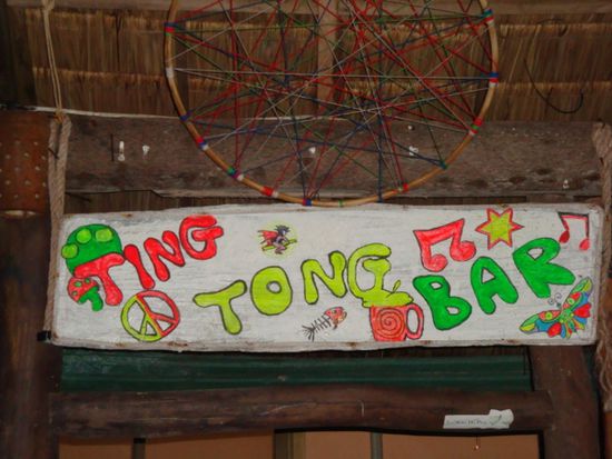 die beruechtigte Ting Tong Bar - an der wir unsere Abende verbrachten...