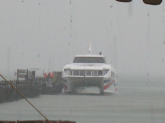 alle waren heil froh, als wir endlich von Board gehen konnten... 