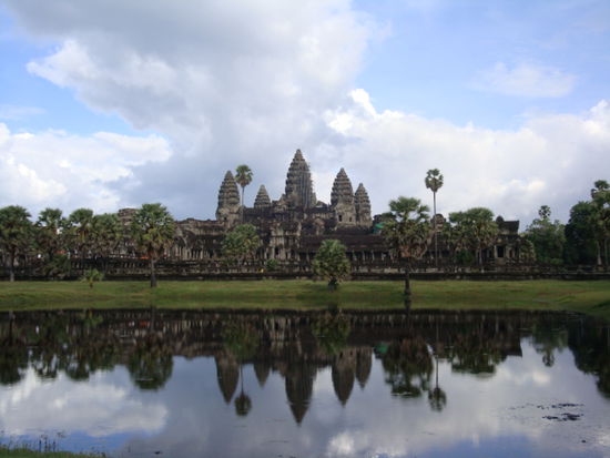 Der beruehmte Angkor Wat Tempel...