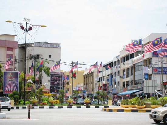 Stadtzentrum von Mersing