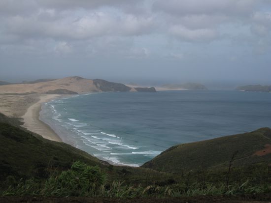 rauhes Klima am beruehmten Cape Reinga...