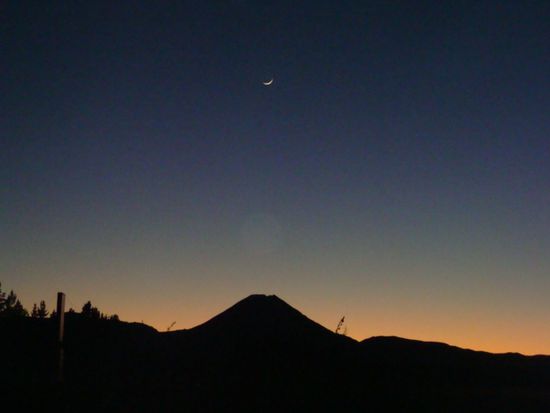 Sonnenaufgang mit Zielobjekt