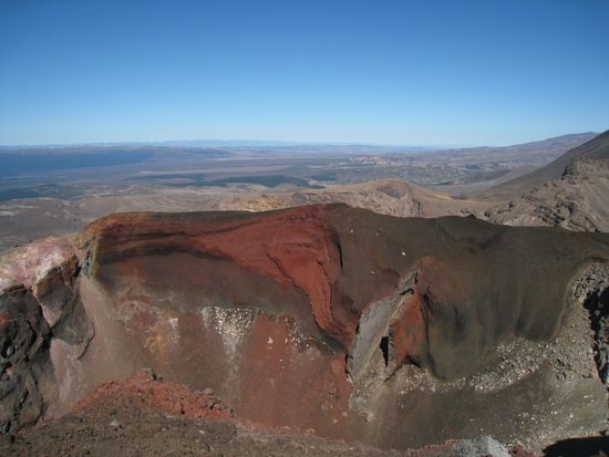 Blick auf den Red Crater