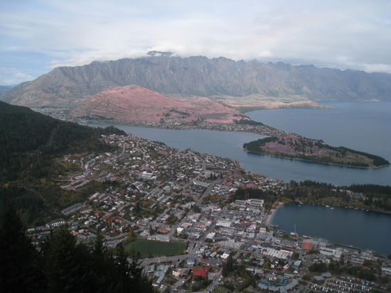 Queenstown aus der Vogelperspektive