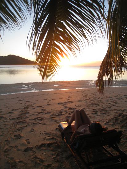 wir hatten jeden Abend Logenplaetze beim Sonnenuntergang...