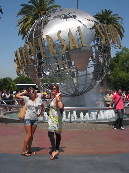 am posen for den Universal Studios...