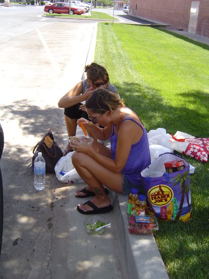 ... ein feines Picknick unterwegs ...