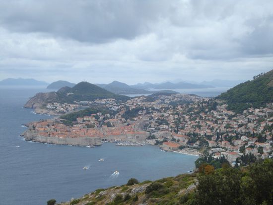 Da unten lag die alte Festungsstadt Dubrovnik und deren ahtemberaubende Altstadt.