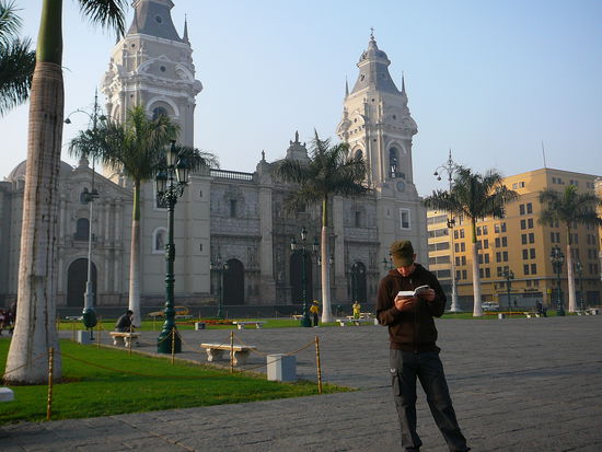 Frueh morgens auf dem Plaza Major