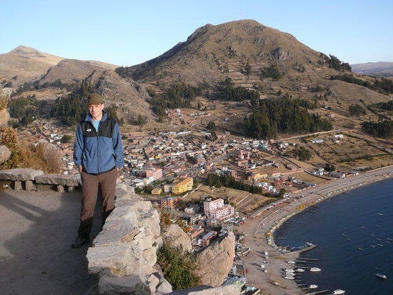 Blick auf Copacabana (Bolivien) am Titicacasee 3800m