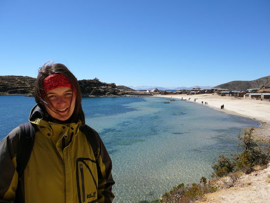 Auf der Isla del Sol am Strand von Challayampa