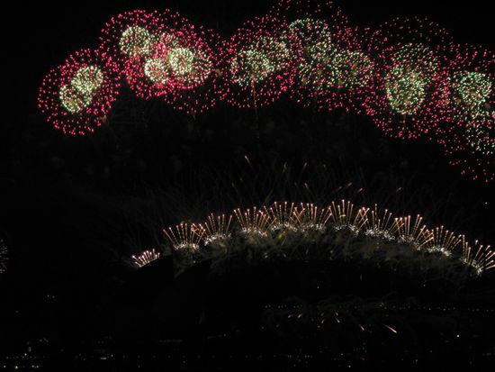 das beste feuerwerk der welt, und wir hatten die geilsten plaetze!