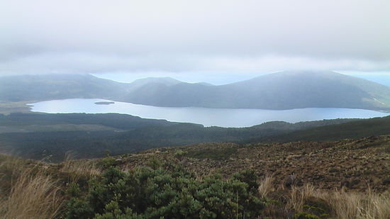 der tongarirro nationalpark bei schlechtem wetter bei meiner wanderung