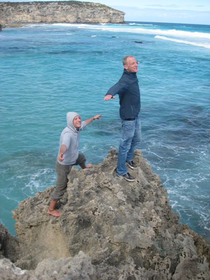 titanic-pose am pennington bay, nur fliegen ist schoener...