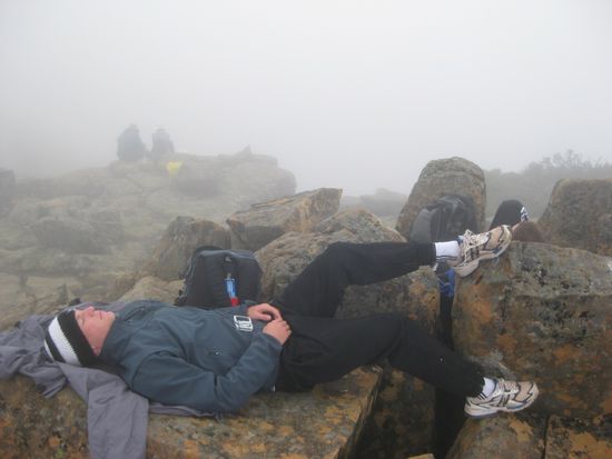 chilln auf dem cradle-mountain, bei unglaublicher aussicht