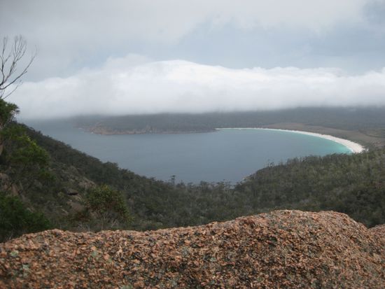 wineglas bay bei wieder mal besch... wetter