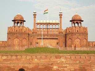 Das Red Fort in Delhi.