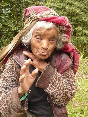Nepalesische Frau im Himalaya!