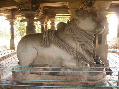 Die riesen Kuh!
Nandu, das Reittier von Shiva!