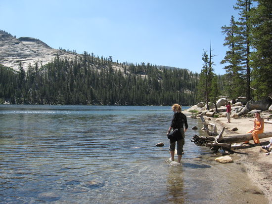 Das war der See, super klar und erfrischend!!!!