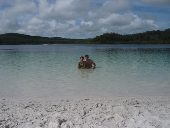 Lake Mackenzie: nur Regenwasser wohl bemerkt und deshalb bitter kalt!!!